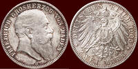 2 Mark GERMANY - BADEN, GROSHERZOGTUM - FRIEDRICH I, 1852-1907 - 1905 G, Karlsruhe -