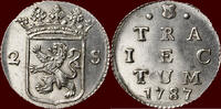 Utrecht Dubbele wapenstuiver NOORDELIJKE NEDERLANDEN (NETHERLANDS) - REPUBLIEK, 1581-1795 - UTRECHT - 1787, Utrecht -