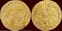Gouden zonnekroon ZUIDELIJKE NEDERLANDEN (SOUTHERN NETHERLANDS) - HERTOGDOM BRABANT - KAREL V, 1506-1555 - 1544, Antwerpen -