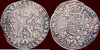 ZUIDELIJKE NEDERLANDEN (SOUTHERN NETHERLANDS) - HEERLIJKHEID DOORNIK ( TOURNAI ) - ALBRECHT & ISABELLA, 1598-1621 - ¼ Patagon z. -
