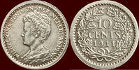 Koninkrijk der Nederlanden 10 Cents 1911 NEDERLAND (NETHERLANDS, KINGDOM... 40,00 EUR  zzgl. 9,50 EUR Versand
