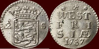 West-Friesland Dubbele wapenstuiver NOORDELIJKE NEDERLANDEN (NETHERLANDS) - REPUBLIEK, 1581-1795 - WEST-FRIESLAND - 1787, Hoorn -
