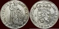 West-Friesland Gulden NOORDELIJKE NEDERLANDEN (NETHERLANDS) - REPUBLIEK, 1581-1795 - WEST-FRIESLAND - 1762, Enkhuizen -