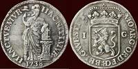 West-Friesland Gulden NOORDELIJKE NEDERLANDEN (NETHERLANDS) - REPUBLIEK, 1581-1795 - WEST-FRIESLAND - 1738, Enkhuizen -