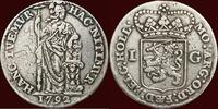 Holland Gulden NOORDELIJKE NEDERLANDEN (NETHERLANDS) - REPUBLIEK, 1581-1795 - HOLLAND - 1792, Dordrecht -