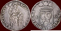 Gelderland Driegulden NOORDELIJKE NEDERLANDEN (NETHERLANDS) - REPUBLIEK, 1581-1795 - PERIODE LEOPOLD I, 1657-1705 - GELDERLAND - STAD NIJMEGEN - -