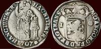 Overijssel Gulden NOORDELIJKE NEDERLANDEN (NETHERLANDS) - REPUBLIEK, 1581-1795 - OVERIJSSEL - 1707, Zwolle -