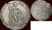 Overijssel Gulden NOORDELIJKE NEDERLANDEN (NETHERLANDS) - REPUBLIEK, 1581-1795 - OVERIJSSEL - 1735, Kampen -