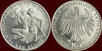  10 Mark 1972 G GERMANY - BRD -  1972 G, Karlsruhe “OLYMPIADE MÜNCHEN 19... 10,50 EUR  zzgl. 9,50 EUR Versand