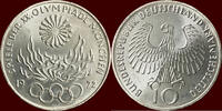  10 Mark 1972 D GERMANY - BRD -  1972 D, München “OLYMPIADE MÜNCHEN 1972... 10,50 EUR  zzgl. 9,50 EUR Versand