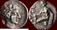 AR Obol CILICIA, TARSOS - PERSIAN RULE - TIRIBAZOS, satrap, 385-380 BC - -