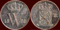 Koninkrijk der Nederlanden 1 Cent 1860 NEDERLAND (NETHERLANDS, KINGDOM) ... 28,00 EUR  zzgl. 9,50 EUR Versand