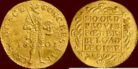 Gelderland Gouden dukaat NOORDELIJKE NEDERLANDEN (NETHERLANDS) - BATAAFSE REPUBLIEK, 1795-1806 - GELDERLAND - 1801, Harderwijk -