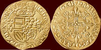 Gouden zonnekroon ZUIDELIJKE NEDERLANDEN (SOUTHERN NETHERLANDS) - HERTOGDOM BRABANT - KAREL V, 1506-