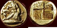EL 1/6 Stater MYSIA, KYZIKOS - or hekte, circa 450-400 BC -