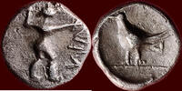 LUCANIA, SYBARIS - AR 1/6 Nomos or triobol, 453-448 BC -