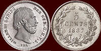 Koninkrijk der Nederlanden 5 Cents NEDERLAND (NETHERLANDS, KINGDOM) - WILLEM III, 1849-1890 - -