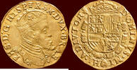 Gouden reaal ZUIDELIJKE NEDERLANDEN (SOUTHERN NETHERLANDS) - HERTOGDOM BRABANT - PHILIPS II, 1555-1598 - z.j. , Antwerpen -