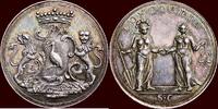 medal NOORDELIJKE NEDERLANDEN (NETHERLANDS) - REPUBLIEK, 1581-1795 - HOLLAND - STAD ′S GRAVENHAGE - Zilveren vroedschapspenning (counc -