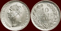 Koninkrijk der Nederlanden 10 Cents NEDERLAND (NETHERLANDS, KINGDOM) - WILLEM II, - 1849 - NORMAAL -