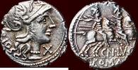 AR Denarius ROMAN REPUBLIC - CNAEUS LUCRETIUS TRIO - Rome -