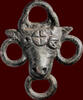 Bronze LATE ROMAN / EARLY BYZANTINE - harnessring with frontal bull’s head, circa 4th / 6th century AD -