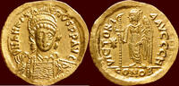 AV Solidus BYZANTINE EMPIRE - ANASTASIUS I DICOROS, 491-518 - Constantinopolis -
