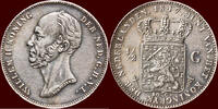 Koninkrijk der Nederlanden ½ Gulden NEDERLAND (NETHERLANDS, KINGDOM) - WILLEM II, 1840-1849 - -