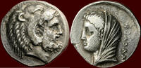 CARIAN ISLANDS, KOS - PHILODAMOS, magistrate -  circa 366-340 BC AR Tetradrachm 366-340 BC v. Chr. ss