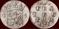 Utrecht Dubbele wapenstuiver NOORDELIJKE NEDERLANDEN (NETHERLANDS) - REPUBLIEK, 1581-1795 - UTRECHT - 1788, Utrecht -