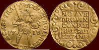 Utrecht Dubbele gouden dukaat NOORDELIJKE NEDERLANDEN (NETHERLANDS) - REPUBLIEK, 1581-1795 - UTRECHT - 1718, Utrecht -