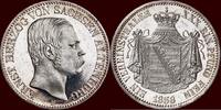 Vereinstaler GERMANY - SACHSEN-ALTENBURG - ERNST I, 1853-1908 - 1858 F, Dresden -