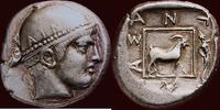 AR tetradrachm THRACE (THRAKIEN), AINOS - ANTIADAS, magistrate - 453-450 BC -