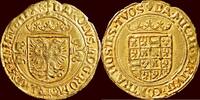 30 stuivers ZUIDELIJKE NEDERLANDEN (SOUTHERN NETHERLANDS) - GRAAFSCHAP VLAANDEREN - KAREL V, 1506-1555 - ½ Gouden reaal van z.j. (1521-152 -