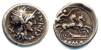 Römische Republik Denar M. Cipius M. f.