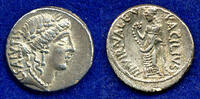 Römische Republik Denar Mn. Acilius Glabrio