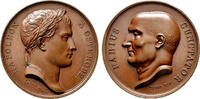 NAPOLEON UND SEINE ZEIT Bronzemedaille Napoleon I. / Aufenhalt im Ostpreußischen Osterode (Ostróda)