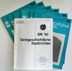 Geldgeschichtliche Nachrichten Zeitschrift Geldgeschichtliche Nachrichten (GN) Jahrgang 1992, Heft 147-152