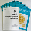 Geldgeschichtliche Nachrichten Zeitschrift Geldgeschichtliche Nachrichten (GN) Jahrgang 1997, Heft 177-182