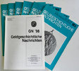 Geldgeschichtliche Nachrichten Zeitschrift Geldgeschichtliche Nachrichten (GN) Jahrgang 1999, Heft 189-194