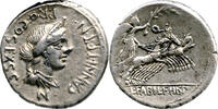Römische Republik C. Annius und L. Fabius Hispaniensis Denar 82/81 v.Chr ss-vz