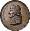 NAPOLEON UND SEINE ZEIT Bronzeklischee Tod des Kardinals de Belloy -