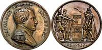 FRANKREICH Bronzemedaille Napoleons Schwur auf die Verfassung -