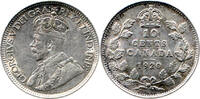 Kanada 10 Cents 1920 Georg V. (1910-1936) vz 29,00 EUR  zzgl. 4,00 EUR Versand