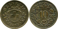 Schweiz 10 Rappen 1873 Eidgenossenschaft ss-vz 37,00 EUR  zzgl. 4,00 EUR Versand