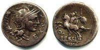 Römische Republik Denar M. Sergius Silus