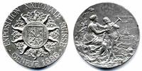 Schweiz - Genf Weißmetall-Medaille Schweiz/Genf, Landesausstellung 1896