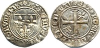 Frankreich 1/2 Blanc Guénar Karl (Charles) VI. (1380-1422)