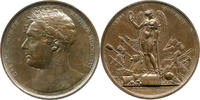 NAPOLEON UND SEINE ZEIT Bronzemedaille britischer Prinzregent Georg IV. / Frieden v. Paris -