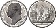 NAPOLEON UND SEINE ZEIT Weißmetallmedaille Übergabe der Fahnen an die englischen Truppen durch die Königin -